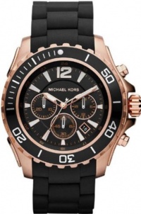 Michael Kors Watches Drake (Black with Rose Gold)