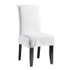 Sure Fit 107925236T_WHT Twill Supreme Short Dining Room Chair Cover, White