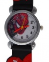 Spiderman Watch With Black Jelly Band - Children's Size.