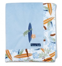 Trend Lab Framed and Embroidered Receiving Blanket, Surf's Up