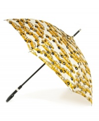 Taxi! Don't let the rain ruin you're commute--stay dry curbside with this cute cab print umbrella by Totes.