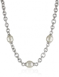 Majorica 14 and 16mm Multi-Baroque Pearls on Metal Chain Necklace