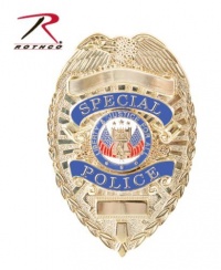 Gold Deluxe Special Police Badge