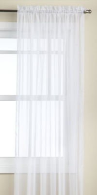 Stylemaster Elegance Sheer 1000 Twist 60-Inch by 63-Inch Voile Panel, White