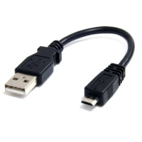 StarTech.com 6 Inch Micro USB Cable - A to Micro B (UUSBHAUB6 Inch)