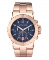 Channel warm weather year-round with this rosy and ocean blue watch by Michael Kors.