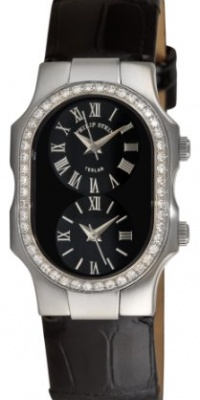 Philip Stein Women's 1DBCBABS Diamond Alligator Strap Watch