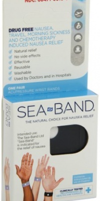 Sea-Band Adult Wristband, Color May Vary, 1-Pair