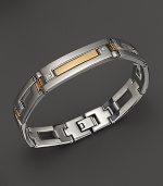 Dolan Bullock Stainless Steel and 18K Gold Bracelet