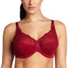 Lilyette Women's Enchantment 2 Section Regular Fit Underwire Bra, Chianti, 40DDD