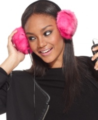 Cool tunes. Keep ears warm while rocking out to your playlist faves with these faux fur ear warmers from Sporto that do double duty on cold days.