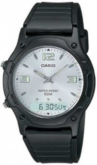 Casio Men's AW49HE-7AV Ana-Digi Dual Time Watch