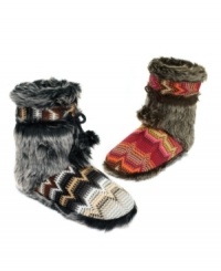 With an Aztec-inspired design and faux fur trim, these booties from Steve Madden will keep feet toasty and on-trend.