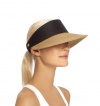 Eric Javits Champ Visor Natural/Black