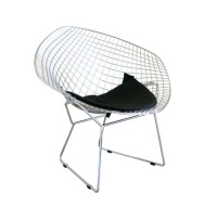 Baxton Studio Bice Chrome Chair