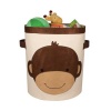 Lambs & Ivy Canvas Container, Brown Monkey