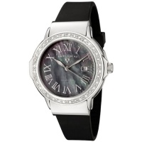 Swiss Legend Women's 20032D-01 South Beach Collection Diamond Accented Black Rubber Watch