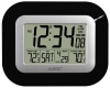 La Crosse Technology WS-8115U-B Digital Wall Clock with Indoor and Outdoor Temperature