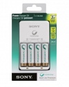 Sony BCG34HH4KN Cycle Energy NiMH Power Charger with Four 2100 mAh AA Battery