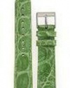 Ladies' Genuine Crocodile Watch Band Apple Green 16mm Watchband Built-In Spring Bars