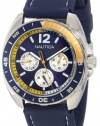 Nautica Men's N09915G Sport Ring Multifunction Blue and Yellow Box Set Watch