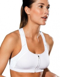 Champion Sport Zip Bra Womens Large-White