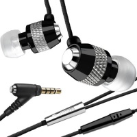 V-MODA Vibe Duo In-Ear Noise-Isolating Metal Headphone with Universal One-Button Mic (Nero)