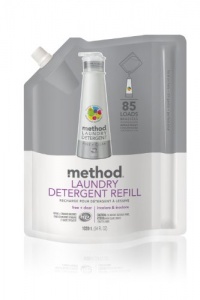 Method Laundry Detergent with Smartclean Tech, 85 Loads,  Refill, Free and Clear, 34 Ounce