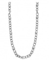 Michael Kors Long Silver Logo Chain Necklace MKJ1108