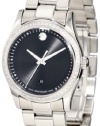 Movado Women's 0606498 Movado Sportivo Stainless Steel Diamond Bezel Museum Dial Watch