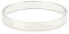 Kate Spade New York Bride Silver-Tone Engraved Idiom Bangle Bracelet