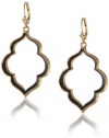 T Tahari Essentials Marrakesh Black Enamel Drop Earrings