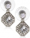 Carolee Crystal Basics Cubic Zirconia Small Double Drop Earrings