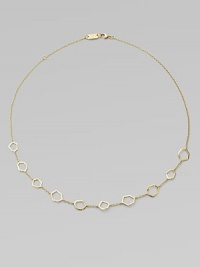 From the Modern Rock Candy Collection. A delicate design featuring 18k gold links that frame this collection.18k gold Length, 16-18 Lobster clasp Imported