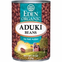 Eden Organic Aduki Beans, No Salt Added, 15-Ounce Cans (Pack of 12)