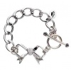 Juicy Couture Jewelry Silver Pave Bow Starter Bracelet New Pink Box for 2012