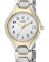 Citizen Quartz Date Two Tone Stainless Steel Bracelet Women's Watch - EU2254-51A