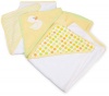 Spasilk 3 pack Soft Terry Hooded Towel Set, Yellow