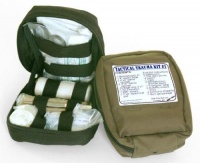 Fully Stocked MOLLE Tactical Trauma Kit First Aid Pouch