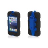 Griffin Military SURVIVOR Duty Case and Belt Clip for iPhone 4 4S -MILITARY TESTED- Retail Packaging - BLACK/BLUE- 1 Pack