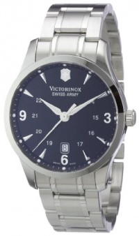 Victorinox Swiss Army Men's 241473 Alliance Black Dial Stainless Steel Watch