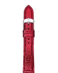 Ready to give your Michele watch a new look? A colorful watch strap in richly textured leather is instantly on-trend.