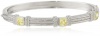 Judith Ripka Giftables 3 Cushion Stones Canary Bangle Bracelet