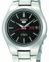 Seiko Men's SNK607 Seiko 5 Automatic Black Dial Stainless-Steel Bracelet Watch