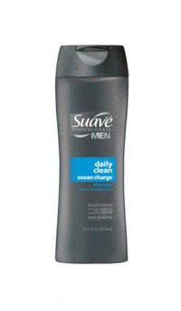 Suave Professionals, Men, Shampoo, Daily Clean, Ocean Charge, 12.6 Ounces (Pack of 6)