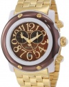 Glam Rock Men's GK1140 Miami Beach Chronograph Brown Mother-Of-Pearl Dial Watch