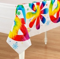 Tie Dye Fun Plastic Tablecover