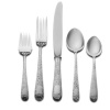 Kirk Stieff Old Maryland Engraved 5-Piece Sterling Silver Flatware Dinner Set, Service for 1