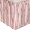 Carters Everyday Easy Dust Ruffle, Pink/Green/Brown