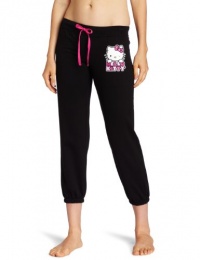 Hello Kitty Juniors Hk Loves Me Placement Print Solid Sleep Pant